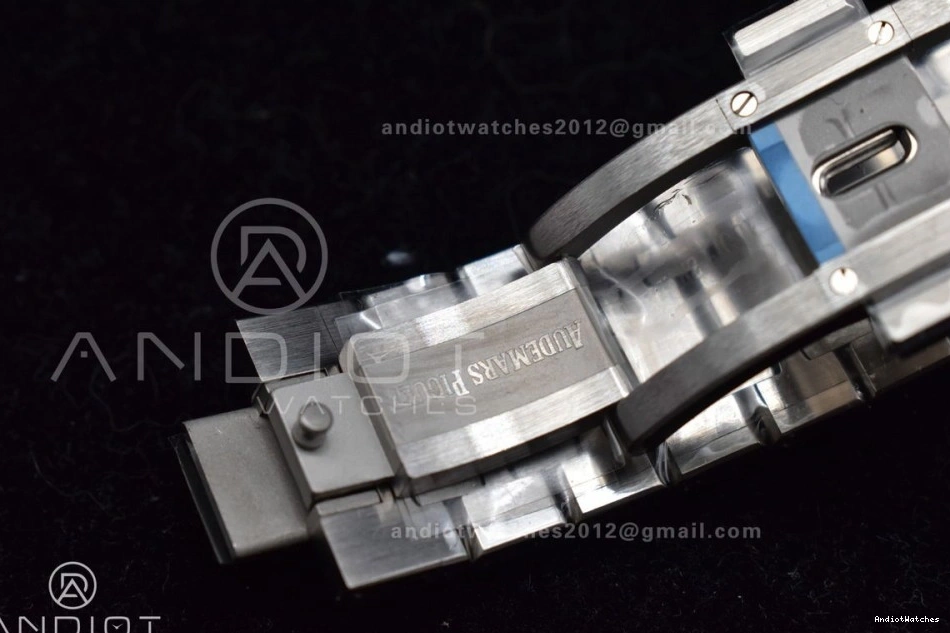 SS Best Oak 445 Edition Bracelet 1:1 A4302 APSF Clone SS Blue Super Lightweight 15500 Dial 41mm Textured Royal on 0116